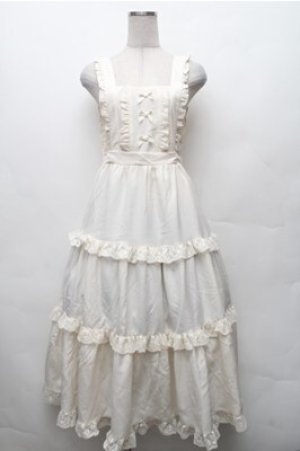 画像: m petit by misako / TT*AOKマロンクリーム ジャンパースカート  アイボリー S-26-02-08-033-LO-OP-HR-ZS