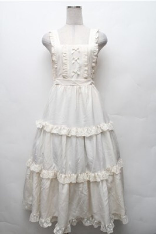 画像1: m petit by misako / TT*AOKマロンクリーム ジャンパースカート  アイボリー S-26-02-08-033-LO-OP-HR-ZS (1)