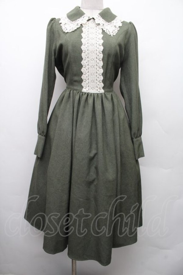 画像1: Innocent World / セシルワンピース M グリーン S-26-02-09-035-IW-OP-HR-ZS (1)