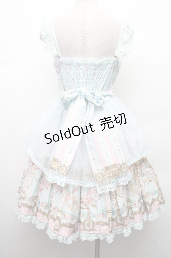 画像2: Angelic Pretty / Day Dream Carnivalティアードジャンパースカート  サックス S-26-02-09-040-AP-OP-AS-ZS (2)