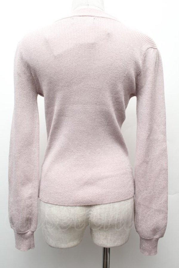 画像2: pium / ビジューチョーカーラメニット  ピンク S-26-02-09-007-0-TO-AS-ZS (2)