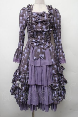 画像: ATELIER PIERROT / Rosy Bouquet Dress  パープル S-26-02-09-053-EL-OP-AS-ZS