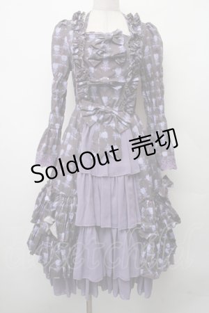 画像: ATELIER PIERROT / Rosy Bouquet Dress  パープル S-26-02-09-053-EL-OP-AS-ZS