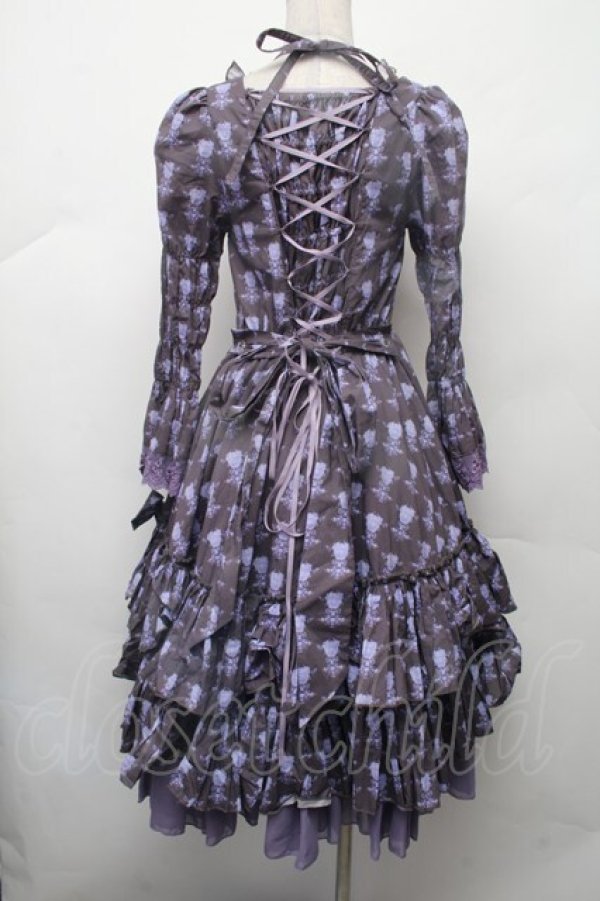 画像2: ATELIER PIERROT / Rosy Bouquet Dress  パープル S-26-02-09-053-EL-OP-AS-ZS (2)