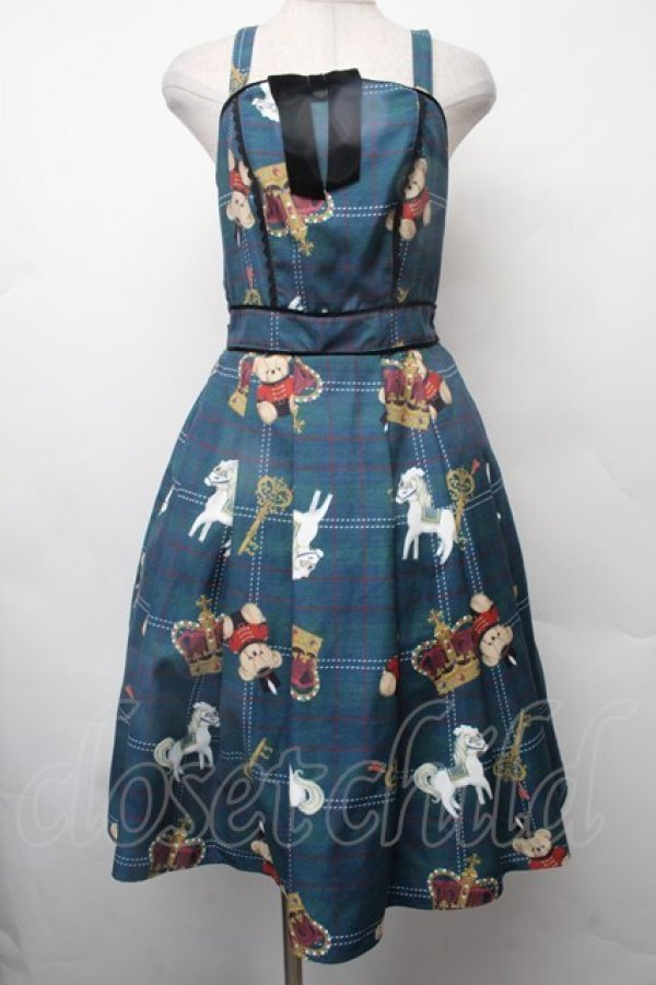 画像1: axes femme kawaii / ロンドントイズジャンスカ M グリーン S-26-02-09-054-AX-OP-AS-ZS (1)