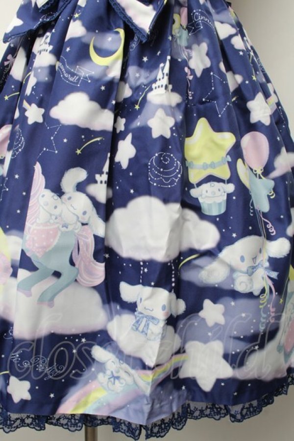 画像3: Angelic Pretty / Dreamy シナモロールジャンパースカートSet  紺 S-26-02-09-055-AP-OP-AS-ZS (3)
