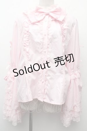 画像: 中国ロリータ / ブラウス  ピンク S-26-02-09-010-LO-TO-AS-ZS