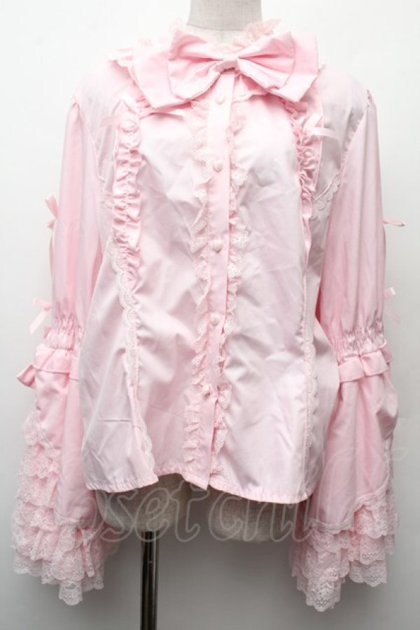 画像1: 中国ロリータ / ブラウス  ピンク S-26-02-09-010-LO-TO-AS-ZS (1)