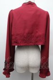 画像2: axes femme kawaii / チャイナ釦ボレロ  ワイン S-26-02-09-014-AX-TO-HR-ZS (2)