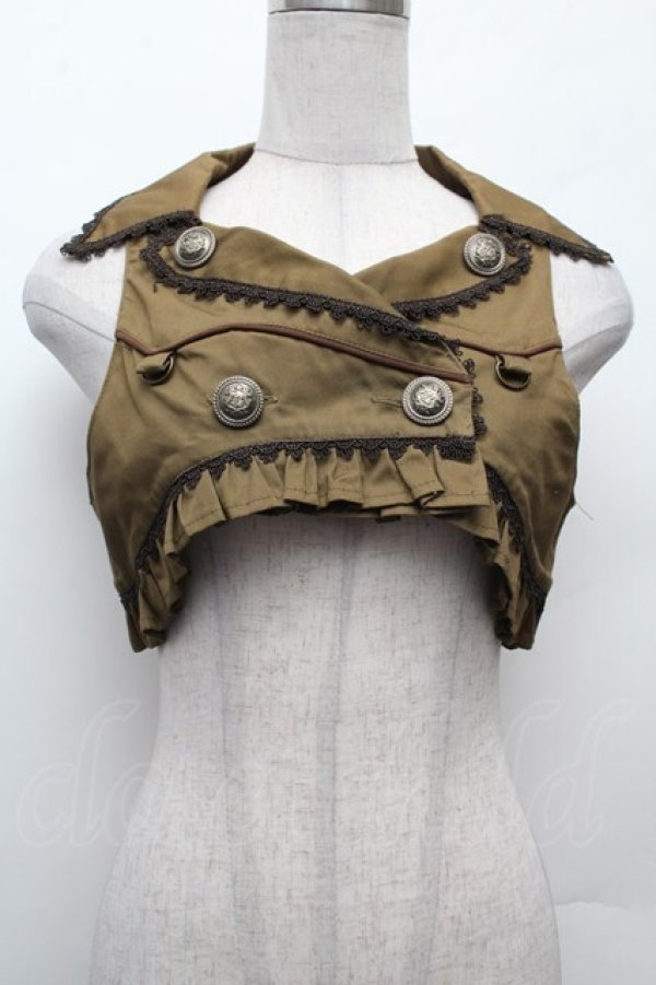 画像1: ALICE and the PIRATES / アルビダショートベスト  カーキ S-26-02-09-015-PA-SK-HR-ZS (1)