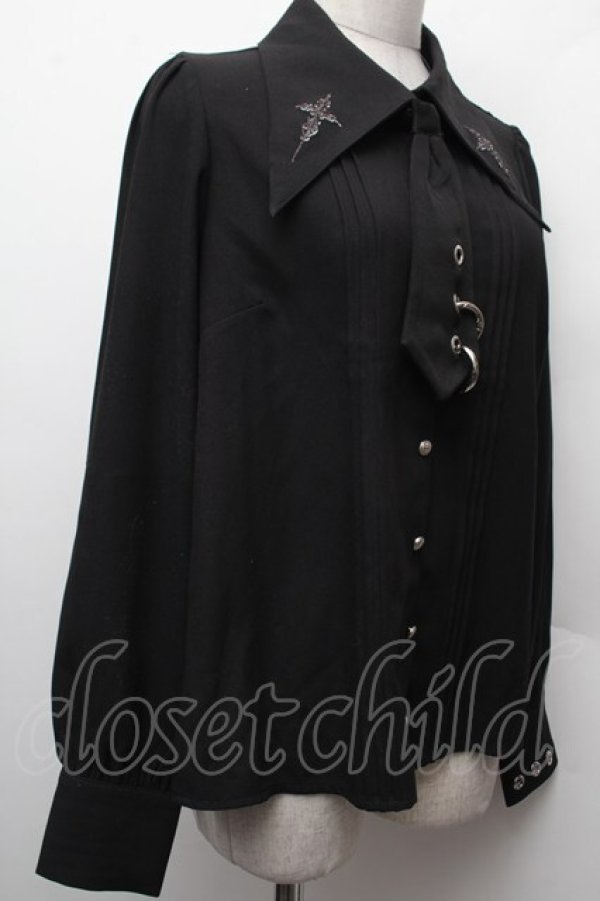 画像3: Amavel / Gothic Punk Nostalgic シャツブラウス  黒 S-26-02-09-019-CA-BL-HR-ZS (3)
