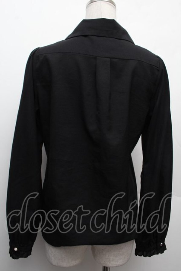 画像2: axes femme POETIQUE / メリーゴーランド刺繍ブラウス  黒 S-26-02-09-020-AX-BL-AS-ZS (2)