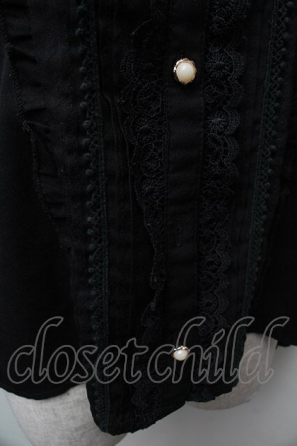 画像3: axes femme POETIQUE / メリーゴーランド刺繍ブラウス  黒 S-26-02-09-020-AX-BL-AS-ZS (3)