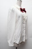 画像3: Secret Honey / ベロアリボンシフォンブラウス  白 S-26-02-09-002-CA-BL-HR-ZS (3)