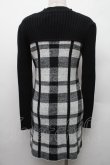 画像2: An MILLE / ニットワンピース  黒ｘ白 S-26-02-09-029-EL-OP-AS-ZS (2)