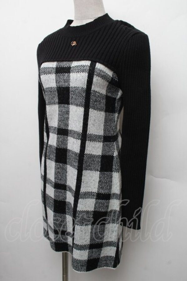 画像3: An MILLE / ニットワンピース  黒ｘ白 S-26-02-09-029-EL-OP-AS-ZS (3)
