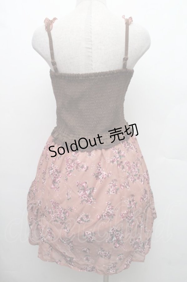 画像2: axes femme / ローズスカートドッキングチュニ  ピンク S-26-02-09-031-AX-OP-HR-ZS (2)