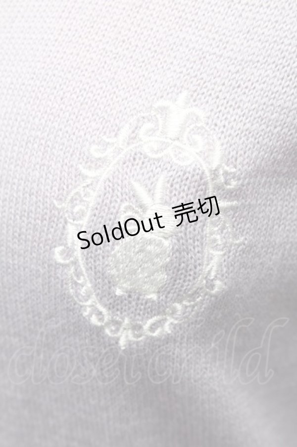 画像3: axes femme POETIQUE / ラビットカメオ刺繍カーディガン  ラベンダー S-26-02-10-036-AX-TO-HR-ZS (3)