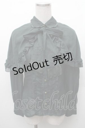 画像: axes femme / ダークロマンティック刺繍ブラウス/Disneyヴィランズ  グリーン S-26-02-10-039-AX-BL-HR-ZS