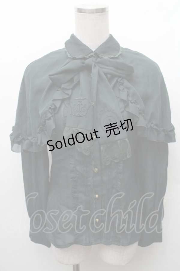 画像1: axes femme / ダークロマンティック刺繍ブラウス/Disneyヴィランズ  グリーン S-26-02-10-039-AX-BL-HR-ZS (1)