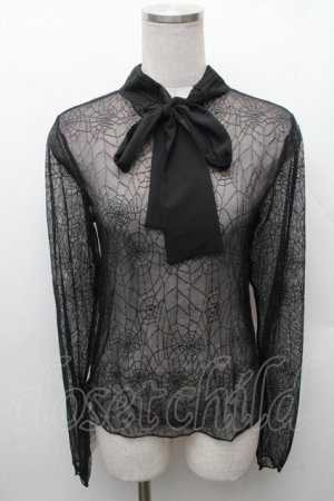 画像: NIBBLE POISON / /前後2wayチュールプルオーバー  黒 S-26-02-10-041-0-TO-HR-ZS