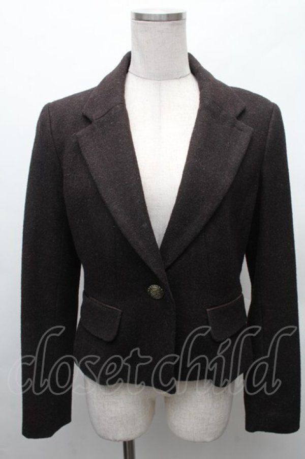 画像1: axes femme / ウールジャケット  ブラウン S-26-02-10-043-AX-JA-AS-ZS (1)