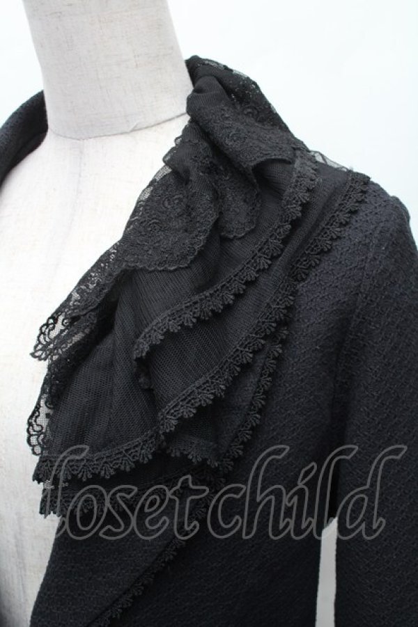 画像3: axes femme / レース襟ジャケット  黒 S-26-02-10-044-AX-JA-AS-ZS (3)