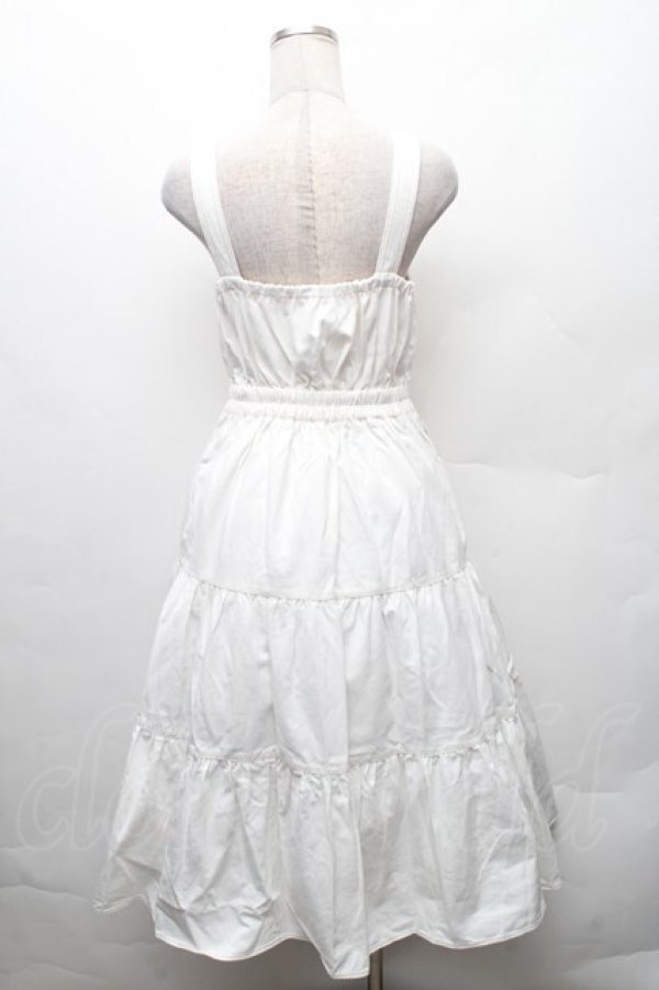 画像2: axes femme POETIQUE / ティアードロングワンピース  白 S-26-02-10-045-AX-OP-AS-ZS (2)