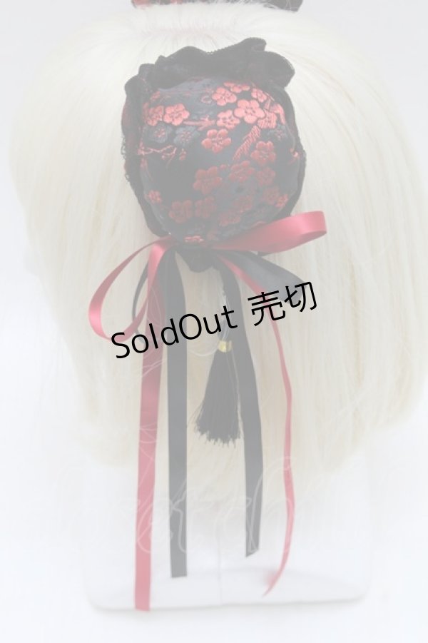 画像3: LOLITA / シニヨンクリップ  黒ｘ赤 S-26-02-10-006-LO-AC-AS-ZS (3)