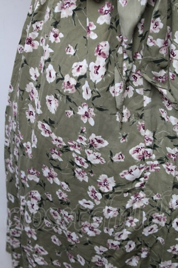 画像3: axes femme / ビスチェ風ドッキングワンピース  グリーンｘオフ S-26-02-10-048-AX-OP-HR-ZS (3)