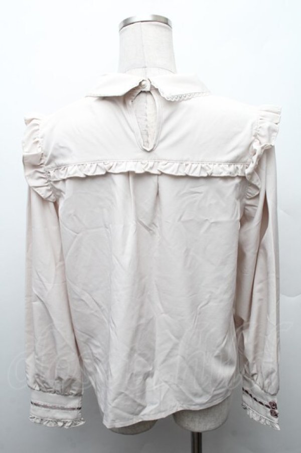 画像2: axes femme / ローズリボンブラウスプルオーバー  ベージュ S-26-02-10-049-AX-BL-HR-ZS (2)