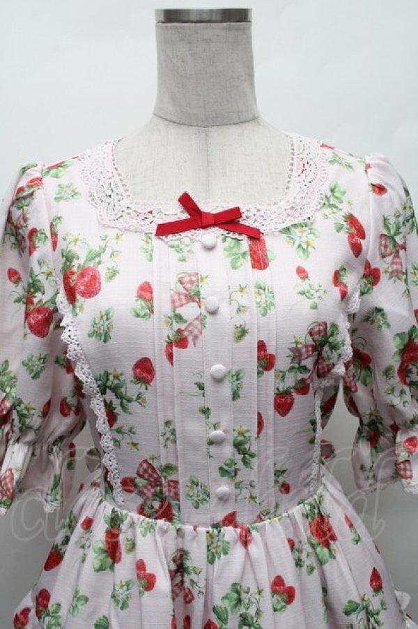 画像3: axes femme kawaii / クラシックベリーワンピース  ピンク S-26-02-10-050-AX-OP-AS-ZS (3)