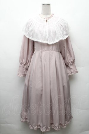 画像: axes femme / レース襟セットワンピース  ピンク S-26-02-10-051-AX-OP-AS-ZS