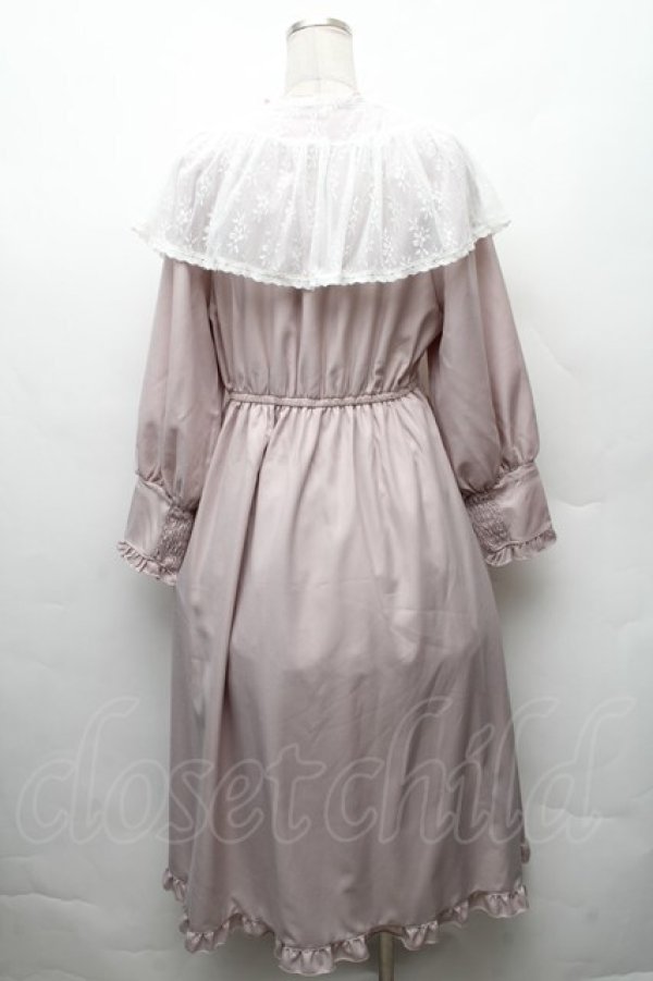 画像2: axes femme / レース襟セットワンピース  ピンク S-26-02-10-051-AX-OP-AS-ZS (2)