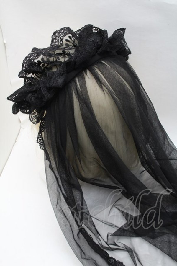 画像2: LOLITA / カチューシャ  黒 S-26-02-10-007-LO-BL-AS-ZS (2)