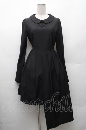 画像: Jamieエーエヌケー / イレヘムシャツワンピース  黒 S-26-02-10-059-0-OP-AS-ZS