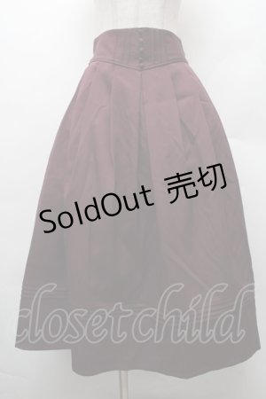 画像: axes femme / クラシカルスカート  ワイン S-26-02-10-064-AX-SK-AS-ZS