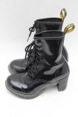 画像2: Dr.Martens （Getta Grip） / エナメル8ホールヒールブーツ UK4 22~23cm 黒 S-26-02-10-016-PU-SH-HR-ZS (2)