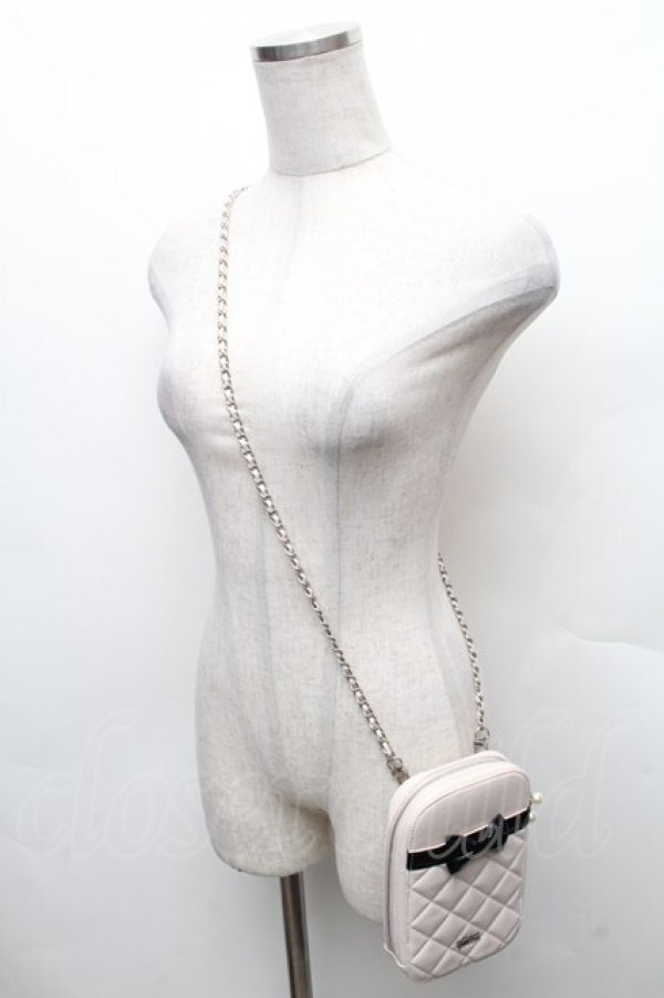 画像3: pium / フロントリボンキルティングフォンホルダー  ピンク S-26-02-10-017-0-BG-AS-ZS (3)