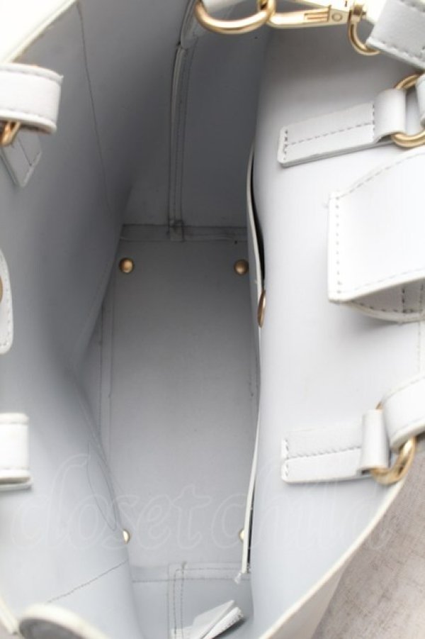 画像4: m petit by misako / AMマエリボン2WAYバッグ  サックス S-26-02-10-018-LO-BG-HR-ZS (4)