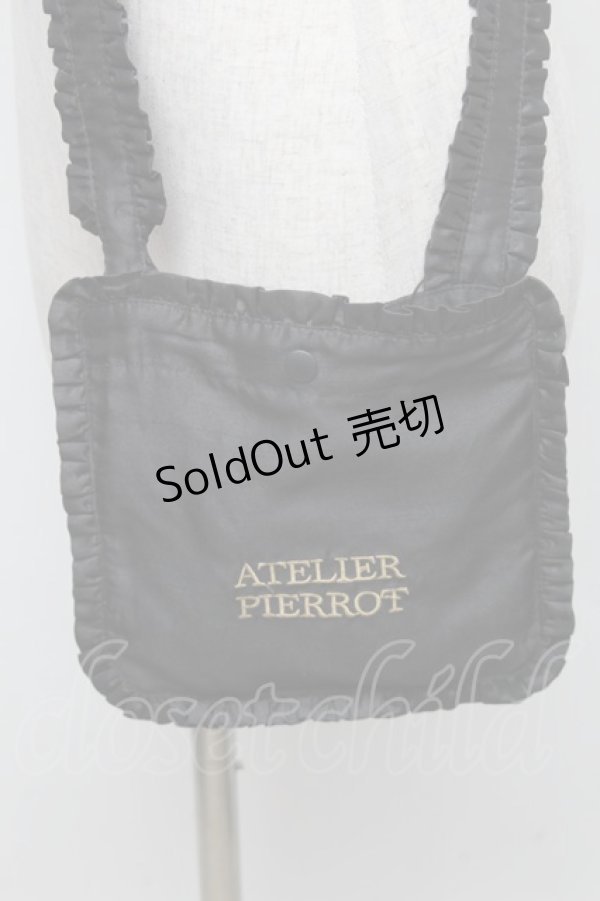 画像1: ATELIER PIERROT / ノベルティオリジナルサコッシュ  黒 S-26-02-10-020-EL-BG-AS-ZS (1)