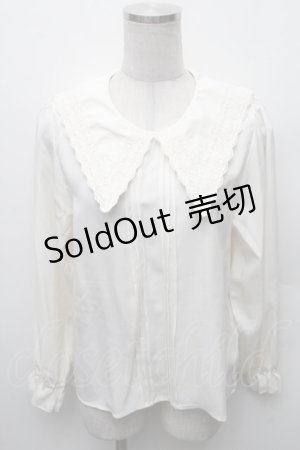 画像: axes femme POETIQUE / ビッグカラープルブラウス  オフ S-26-02-10-028-AX-BL-HR-ZS