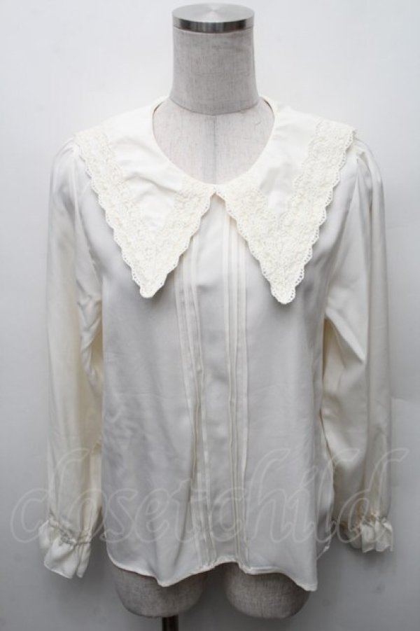 画像1: axes femme POETIQUE / ビッグカラープルブラウス  オフ S-26-02-10-028-AX-BL-HR-ZS (1)