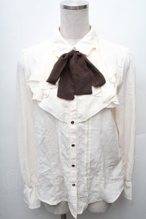 画像: axes femme / ラッフルフリルブラウス  キナリ S-26-02-10-029-AX-BL-HR-ZS