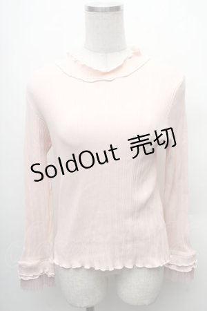 画像: axes femme / プリーツチュールメロープルオーバー  ピンク S-26-02-10-031-AX-TO-HR-ZS