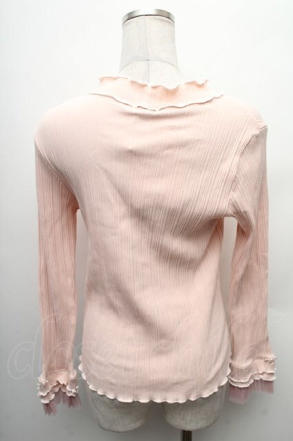 画像2: axes femme / プリーツチュールメロープルオーバー  ピンク S-26-02-10-031-AX-TO-HR-ZS (2)