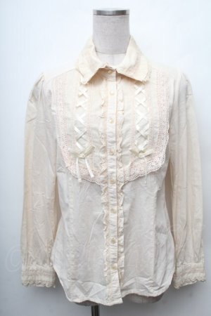 画像: axes femme / 編上ブラウス  オフ S-26-02-11-004-AX-BL-AS-ZS