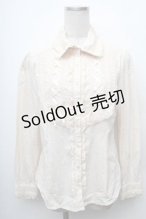 画像: axes femme / 編上ブラウス  オフ S-26-02-11-004-AX-BL-AS-ZS