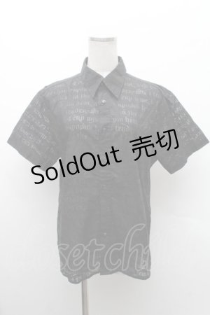 画像: PUNK / 半袖シアーシャツ  黒 S-26-02-11-039-PU-TS-HR-ZS