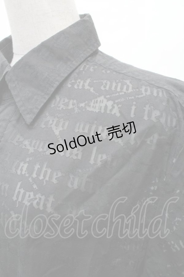 画像3: PUNK / 半袖シアーシャツ  黒 S-26-02-11-039-PU-TS-HR-ZS (3)